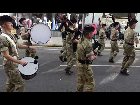 3 SCOTS "The Black Watch" - Homecoming Parade - Perth 2018 [4K/UHD]