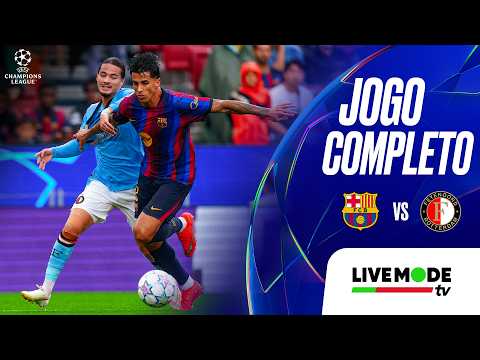 JOGO COMPLETO: Barcelona x Feyenoord | UEFA Champions League 2026/27