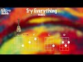 Try Everything By Shakira Ukulele Play Along C F G Am