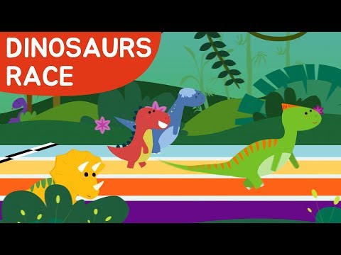 Race Through The Jungle | Dinosaur Songs | HiDino Kids Songs With Fun Stories