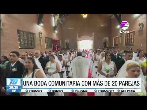 Emotivo casamiento comunitario en Puerto Casado