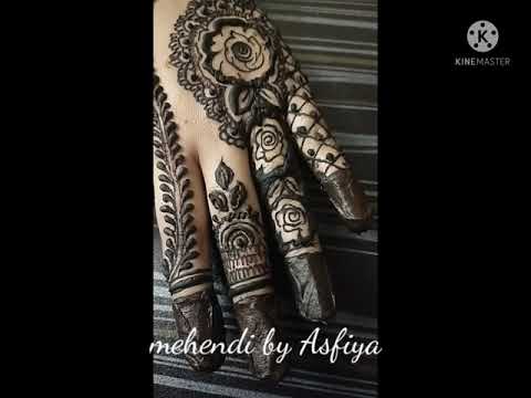 beautiful flowers with some indian touch mehendi designs🌹