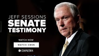 WATCH NOW: Jeff Sessions | Senate Testimony on CBSN