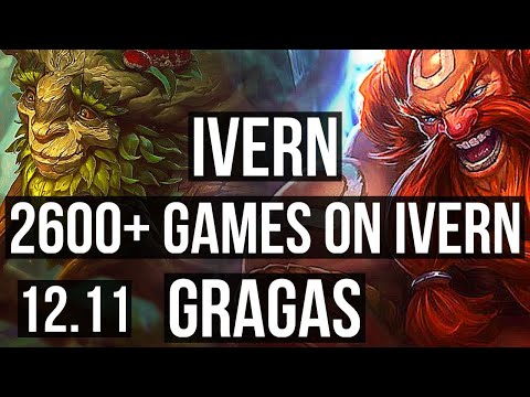 IVERN vs GRAGAS (TOP) | 2600+ games, 1.9M mastery, 2/3/19, Rank 10 Ivern | NA Master | 12.11