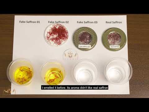Real saffron detection test - Real Saffron vs Fake Saffron