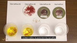 Real saffron detection test - Real Saffron vs Fake Saffron