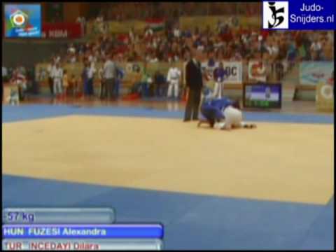 Judo 2009 Koper: Fuzesi (HUN) - Incedayi (TUR) [-57kg].