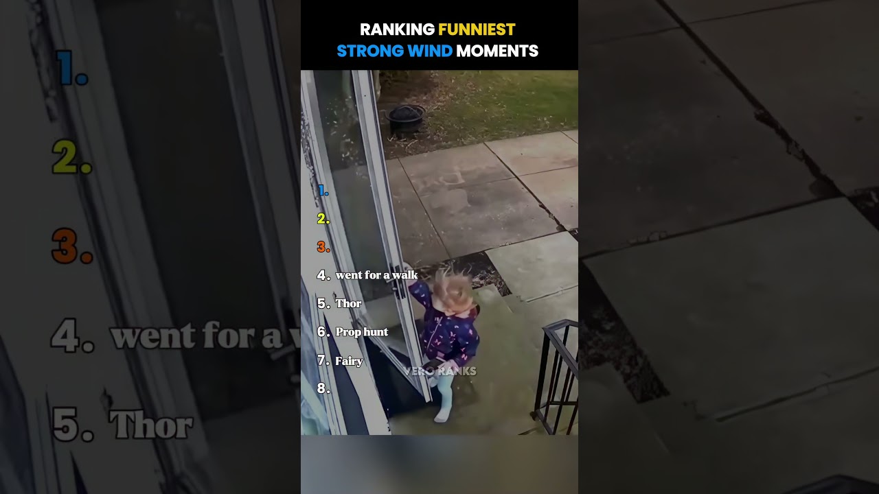 Ranking Funniest Strong Wind Moments 🤣