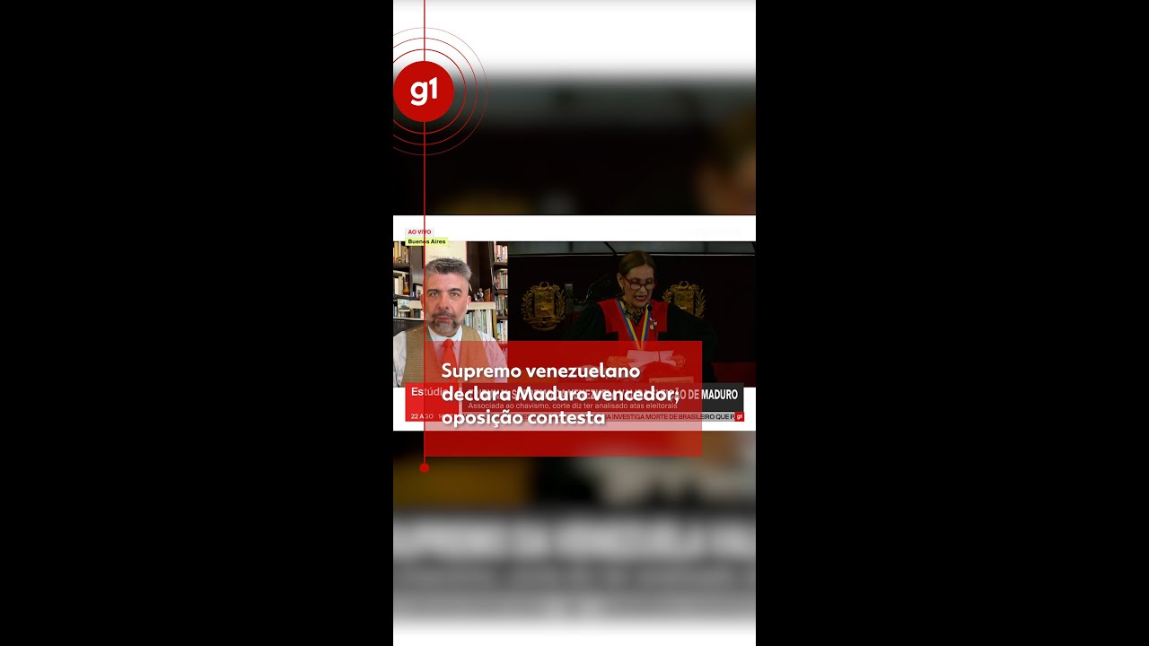 Supremo venezuelano declara Maduro vencedor; oposição contesta #g1 #notícias