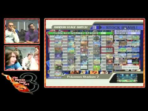 Phoenix Saga 3 Doubles: Tech/SK (Wario/MK) vs Kain/MJG (Wolf/MK) - Set 1 Part 1