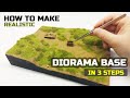 How To Make Diorama Base Tutorial For Beginners