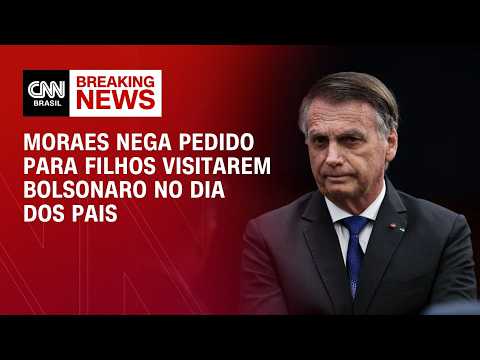 Moraes nega visita de filhos a Bolsonaro no domingo | AGORA CNN