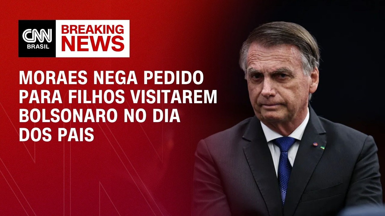 Moraes nega visita de filhos a Bolsonaro no domingo | AGORA CNN
