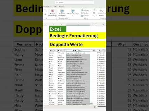 Excel doppelte Werte finden, hervorheben und löschen #excel #duplikat