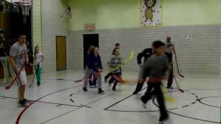 preview picture of video 'Floor Hockey at Deer River King Elementary School'