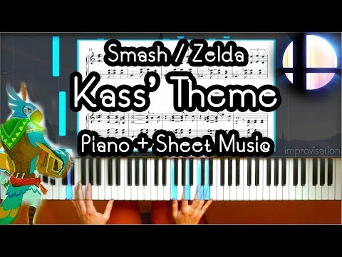 Kass' Theme from Zelda & Smash Ultimate - Piano Arrangement & Sheet Music & Improv