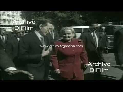 Fernando de la Rua se reune con Madeleine Albright en Casa Rosada 2000