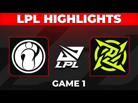 IG vs NIP Highlights Game 1 | LPL 2026 Playoffs | Invictus Gaming vs Ninjas in Pyjamas