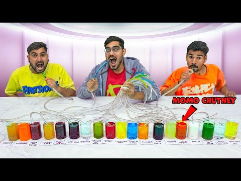 Don't Choose The Wrong Straw Challenge😭| गलत स्ट्रॉ लिया और गए काम से
