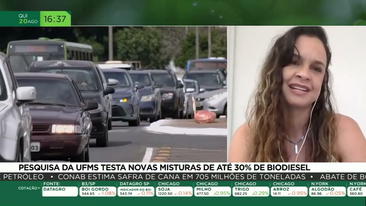 Pesquisa da UFMS testa novas misturas de até 30% de biodiesel