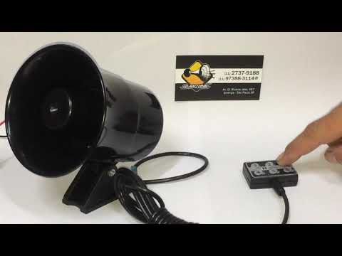 Buzina eletrônica 12 toques modelo “Mista”