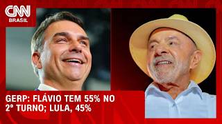 Vídeo: Flávio tem 55% dos votos válidos no 2º turno; Lula, 45%, aponta pesquisa | LIVE CNN