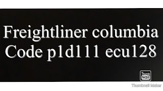 How to fix code p1d111