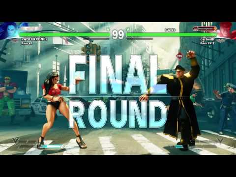 SFV Ranked WOLFKRONE Laura vs carlos8f Bison FT2