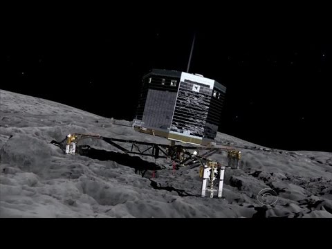 Probe makes history landing on comet