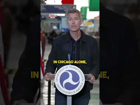 Ein Reporter fragt Sean Duffy, ob er mit einem Privatjet angereist sei.