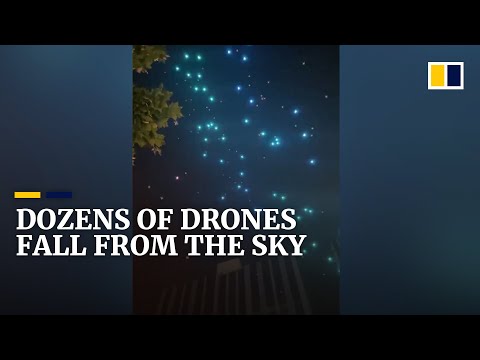 Skygazers Shocked As Dozens Of Drones Fall From The Sky During Botched Light Show