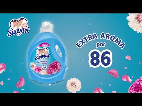 thumbnail video image 2 of Suavizante de Telas Suavitel Cuidado Superior Fresca Primavera 4.8 L, 2 of 6