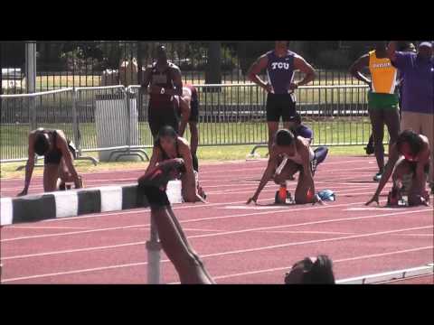 New Era Sprint Club Alexis Love  100M TCU 2014