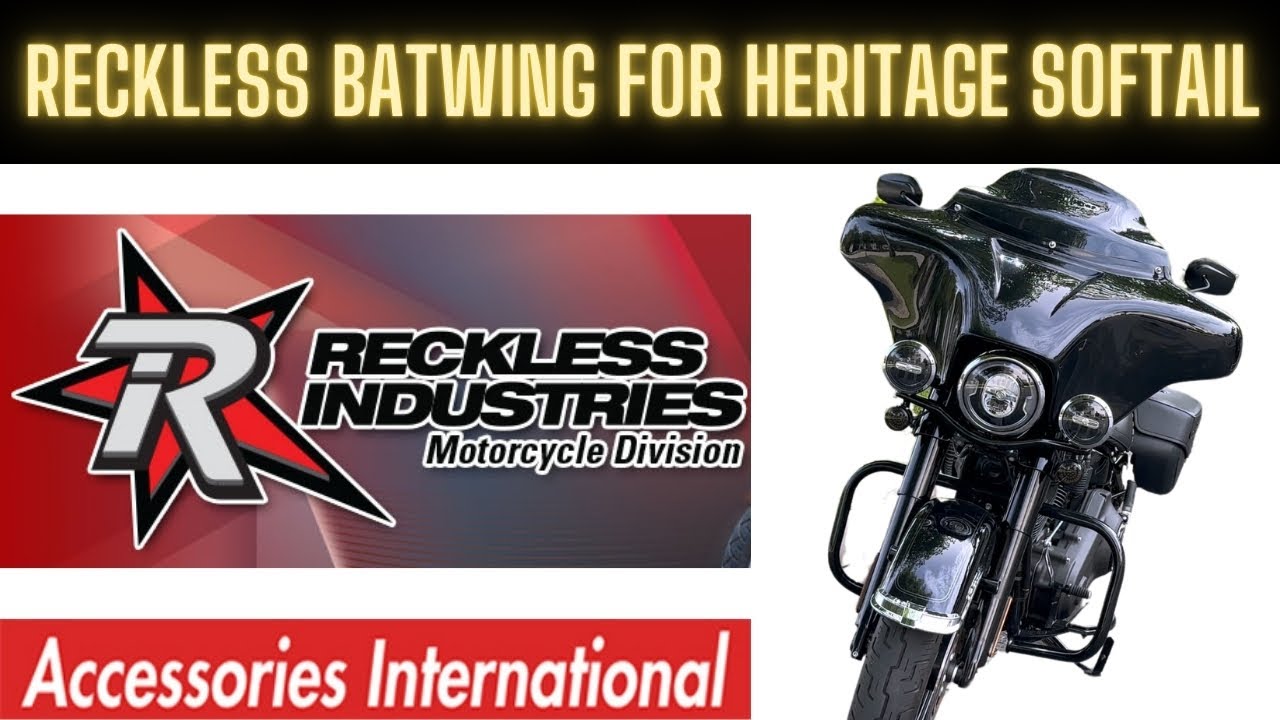 Reckless Batwing Fairing for Harley Heritage Softail Classic | Overview and Sound Check