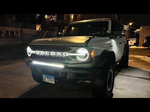 LasFit 30" LED bumper light bar install on the new Ford Bronco