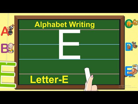 English Capital Letter Writing | Letter - E | Writing Capital ABC for children | Learning Booster