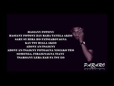 Pararo - Tsy Eo (Official Lyrics)