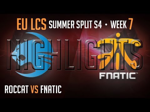LCS Highlights Fnatic vs Roccat Week 7 EU Summer 2014 S4 Roccat vs Fnatic W7D1 Season 4