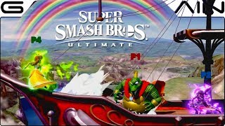 Smash Bros. Ultimate: K. Rool x2, Daisy, Lucina on Halberd + Rainbow Cruise (Direct Feed Gameplay!)