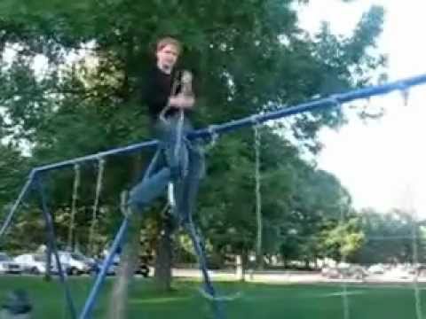 kung fools swing set urban ninja kung fu.avi
