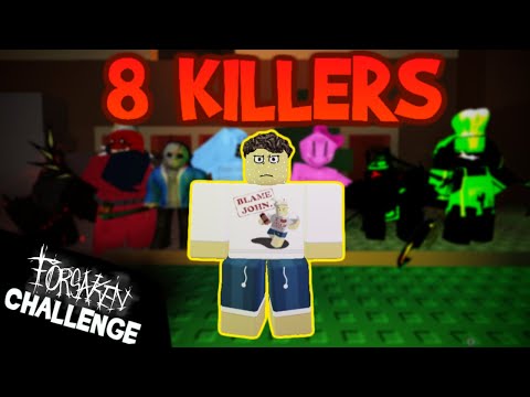 1 SURVIVOR VS 8 KILLERS?! (Forsaken Roblox)