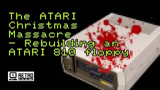 The ATARI Christmas Massacre - Rebuilding an 810 from shattered pieces #atari #atari800xl #atari810