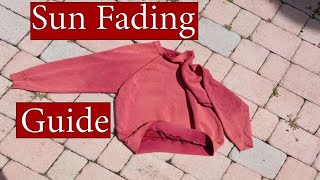 Sun Fading Clothing Guide