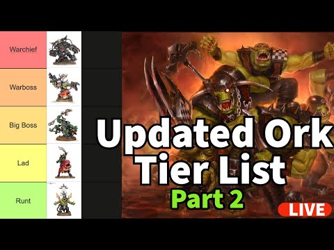 Orks Warhammer 40k Tier list Part 2