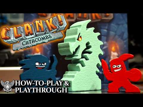 Clank! Catacombs 2 Player Playthrough & Brief Rules Teach