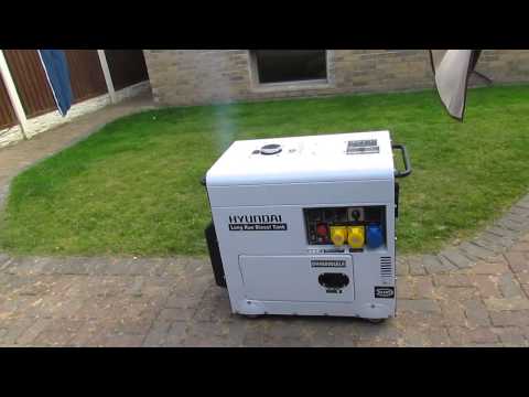 Silenced long run diesel generator
