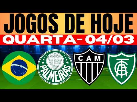 ⚽IMPERDÍVEL! HOJE TEM LIBERTADORES E FINAL DO PAULISTÃO! VEJA TODOS OS JOGOS DESTA QUARTA 04/03/2026