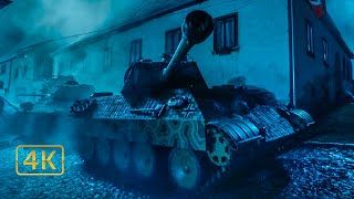 Пантера прямо перед нами. Танковый бой в немецком городе. Т-34