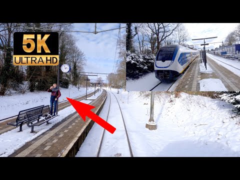 [5K] Sneeuwritje & de Spotter / Snowy Ride ;-) Utrecht - Baarn CABVIEW HOLLAND SLT 9feb 2021