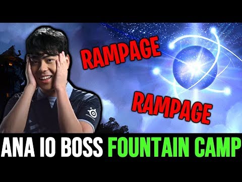 TI9 Winner Ana IO Boss Mode Double Rampage - No Mercy Fountain Camp Dota 2